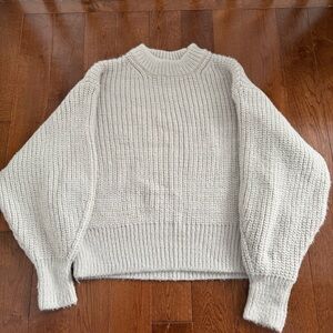 H&M wool mixed balloon sleeve sweater